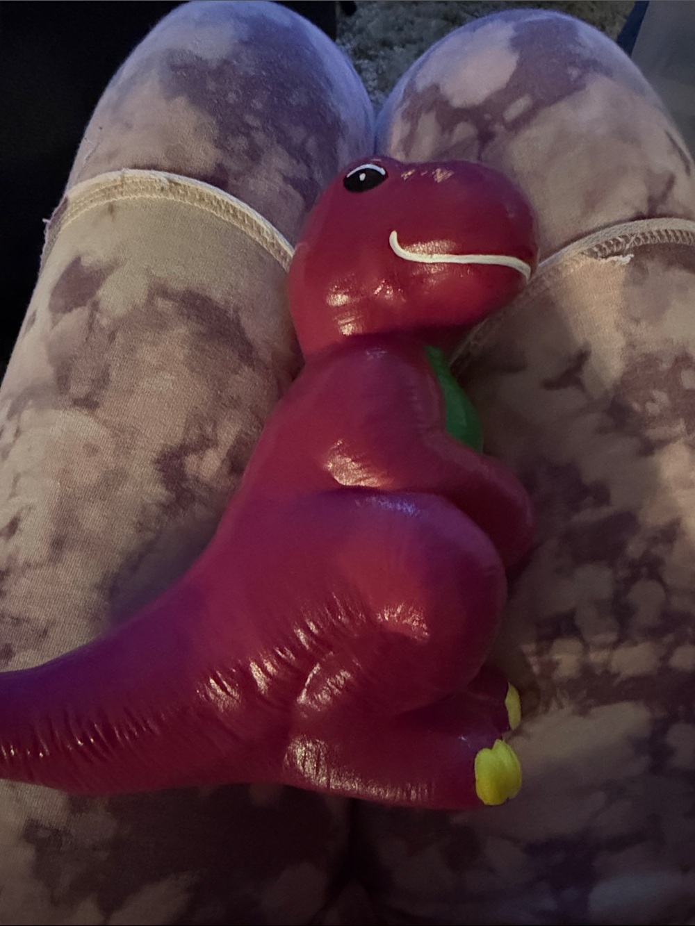 Ceramic Barney purple dinosaur